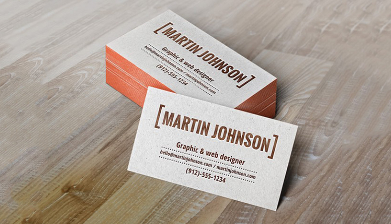 Standard Visiting Cards: A Marketing elegant